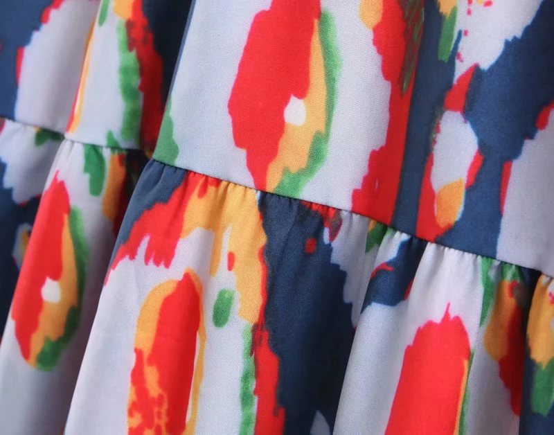 Винтажное шикарное женское Пляжное Платье макси с цветочным принтом на три