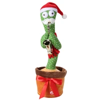 dancing cactus with saxophone electric singing 8 song twisting toys for kid twisting singing talking doll toy for children gifts