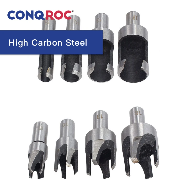 8 шт. набор резцов для резьбы отверстий под дерево с прямым хвостовиком 6 мм 10 13 16