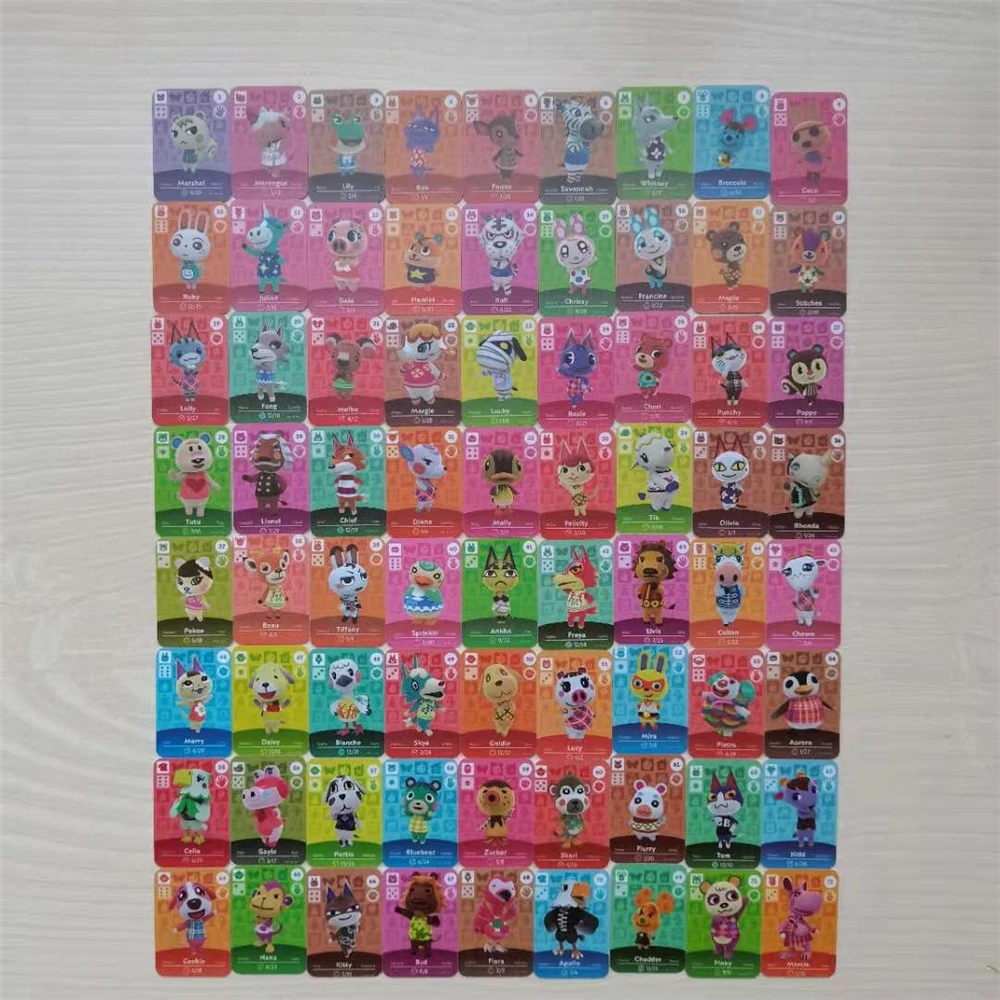 72 шт./компл. Animal Croxxing Ntag215 NFC мини карта для Switch NS Game 31x21 мм|Карты контроля доступа| |