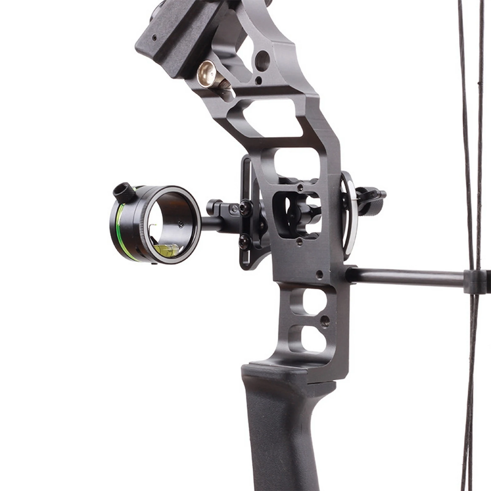 

Archery Micro-Adjust Single Pin Bow Sight For Compound Bow Archery Sight With Optical Fiber Retina Lock Technology