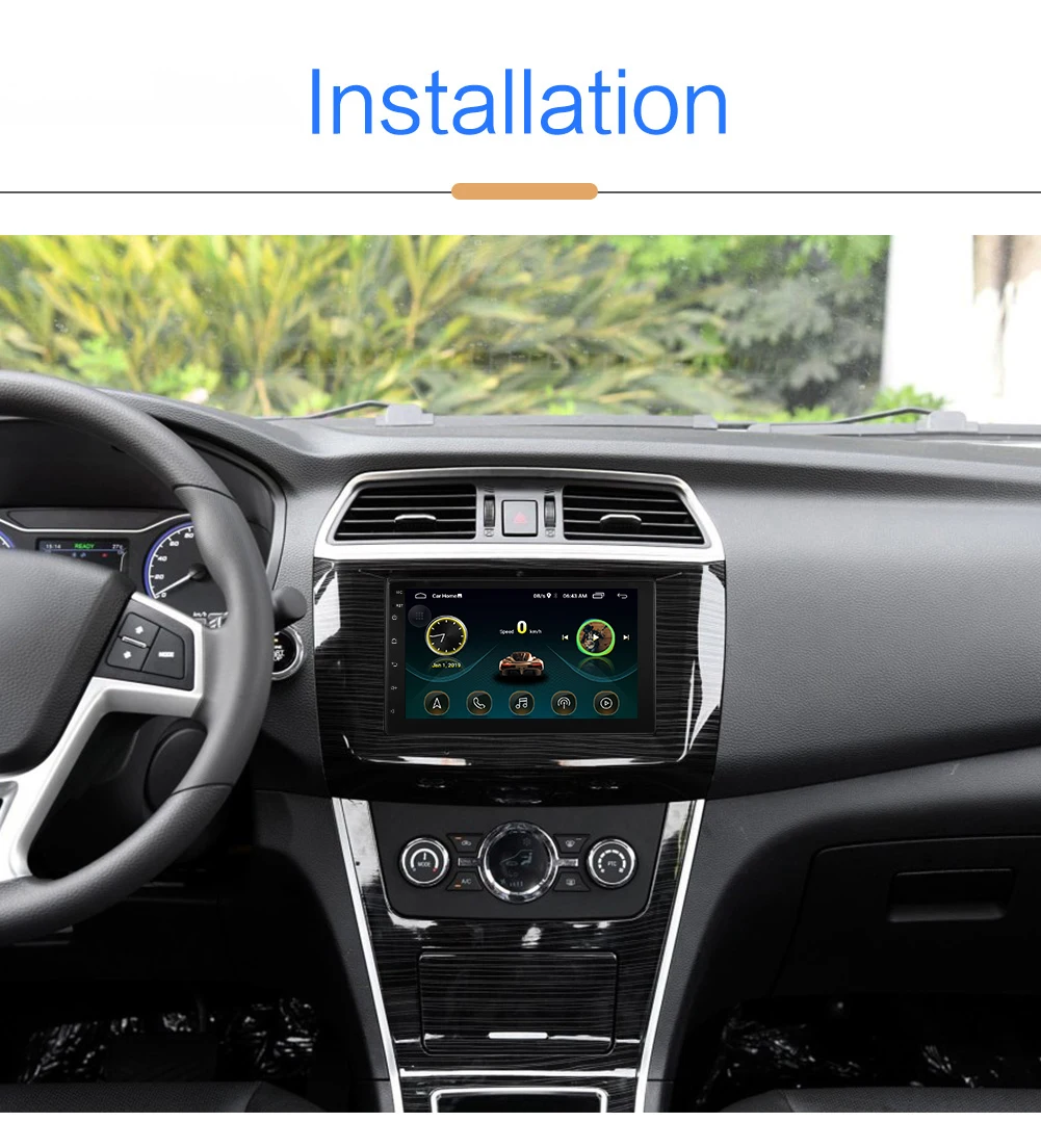 2Din " четырехъядерный Android 8,1 gps Navi Wifi DVR автомобильный стерео MP5 плеер FM Радио авторадио