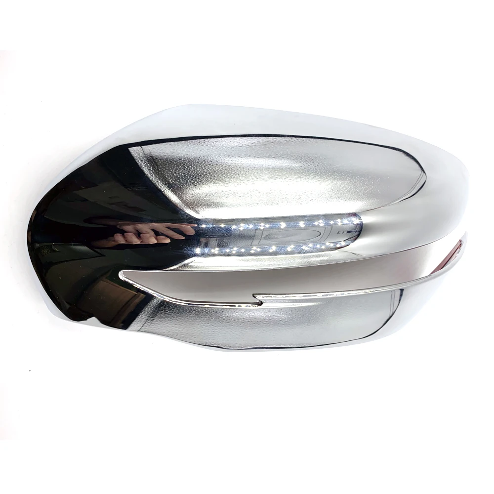 1 пара ABS Хромированная Автомобильная Боковая дверь крышка зеркала заднего вида