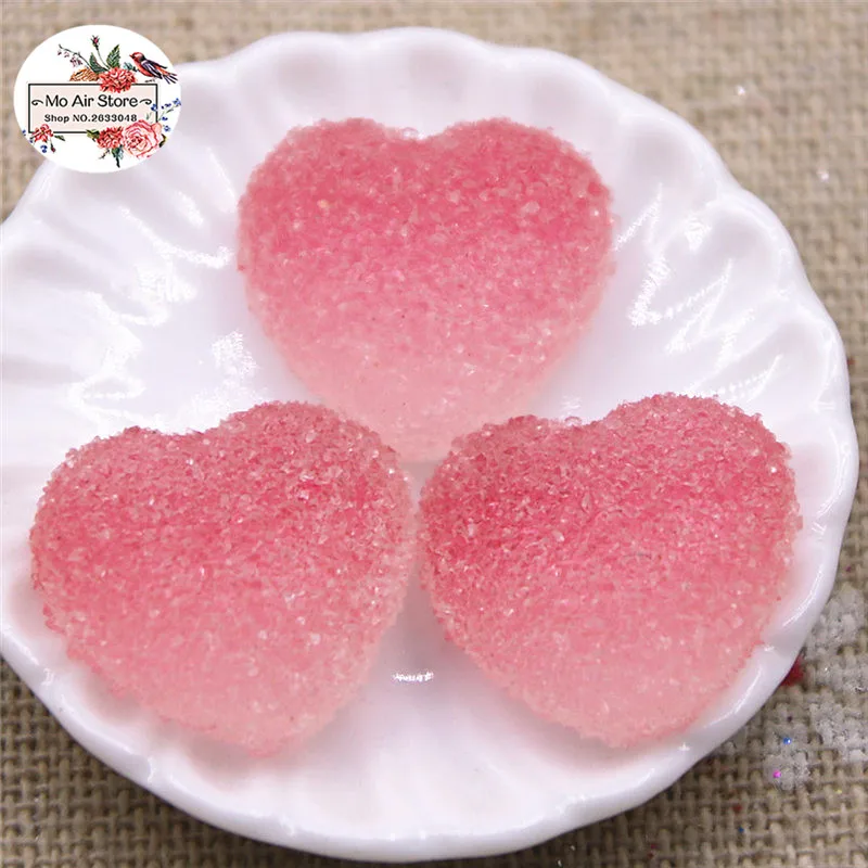 10 шт. искусственные кабошоны из смолы в форме сердца|craft cross|craft silkcandy scarf |