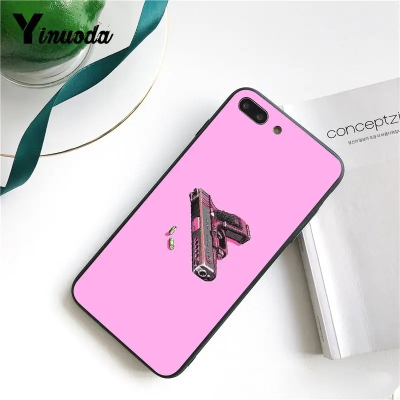 Yinuoda Пуля для ружья мягкий черный чехол телефона iPhone 5 5Sx 6 7 7plus 8 8Plus X XS MAX XR 10 11 Pro Max |