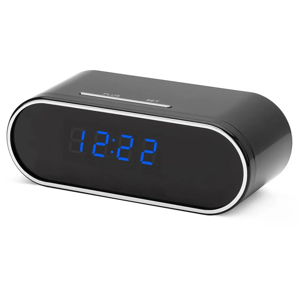 

Беспроводная Wi-Fi камера 1080P, часы, камера безопасности с датчиком движения и камерой ночного видения, часы для дома и офиса