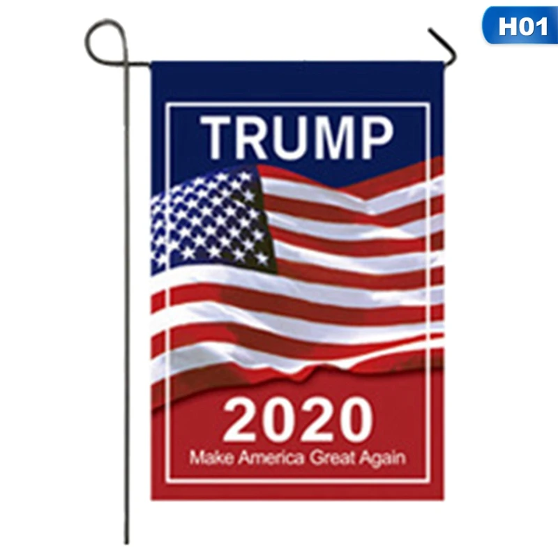 Флаг Трампа 2020 30*45 см двусторонний Печатный флаг Дональда стандарта Keep America Great