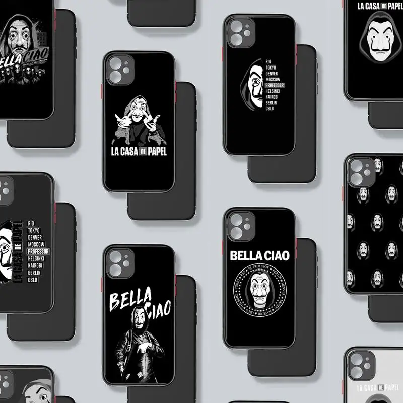 

La Casa de Papel spain tv Phone Case matte transparent For iphone 7 8 11 12 plus mini x xs xr pro max cover