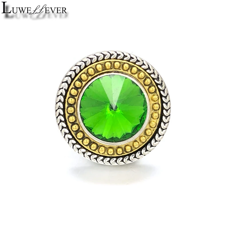 

Luwellever Component w302 Flower 18mm Metal Snap Button For Bracelet Necklace Interchangeable Jewelry Accessorie Findings