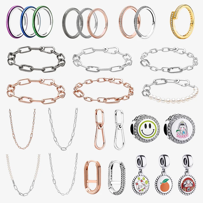 

Hot Koop Sieraden Cadeaus Voor Vrouwen Armbanden Diy Plata De Ley Charms Fit Originele Pandora 925Sterling Zilveren Armband