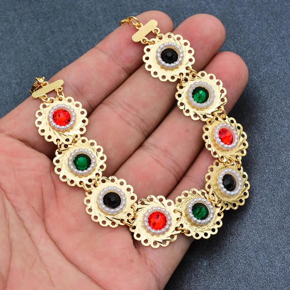 Ювелирные изделия Wando золотого цвета Дубай Арабская монета Ювелирная браслеты