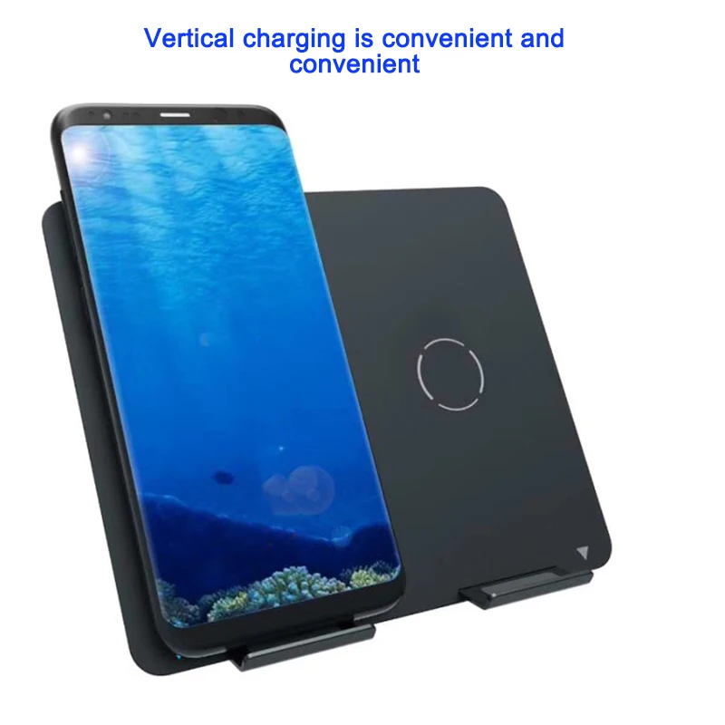 20 Вт 2 в 1 двойное Qi Беспроводное зарядное устройство для iPhone X XS MAX XR 8 Plus Беспроводная зарядка Подставка для samsung S8 S9 S10 Note 9 8
