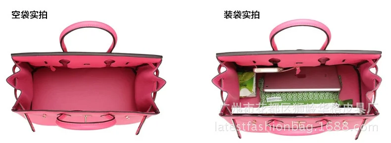 

Women's bag custom-made high profile cowhide leather bag handbag