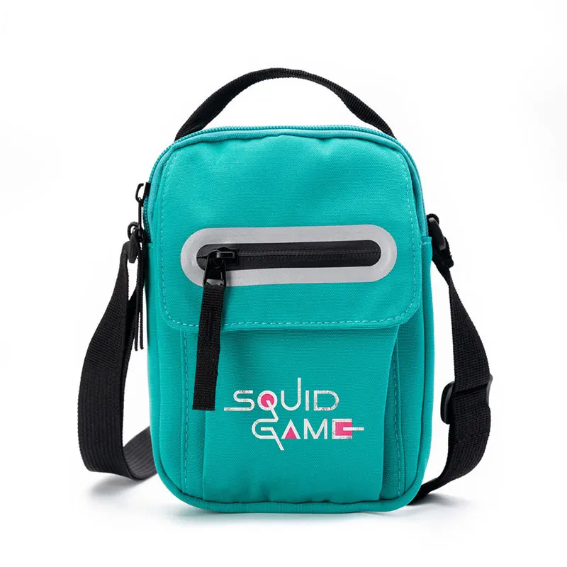 

New Luxury Designer Squid Game Women’s Canvas Bag Crossbody Small Square Bag Ladies Shoulder Handbag Purse Phone Female Bag 2021