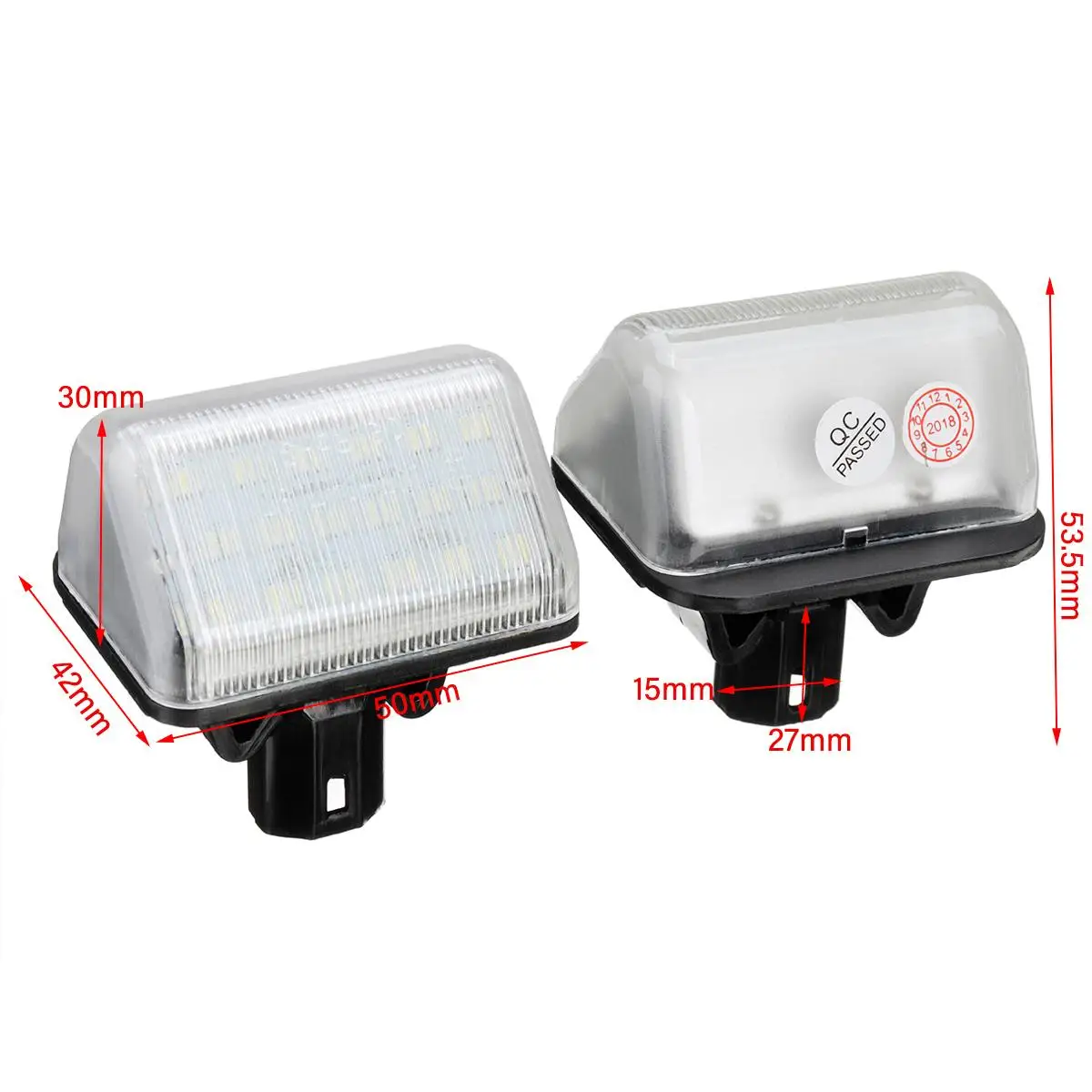 

2Pcs LED Number License Plate Light Lamp for Mazda CX-7 CX7 2007 2008 2009 2010 2012 CX-5 CX5 2013 2014