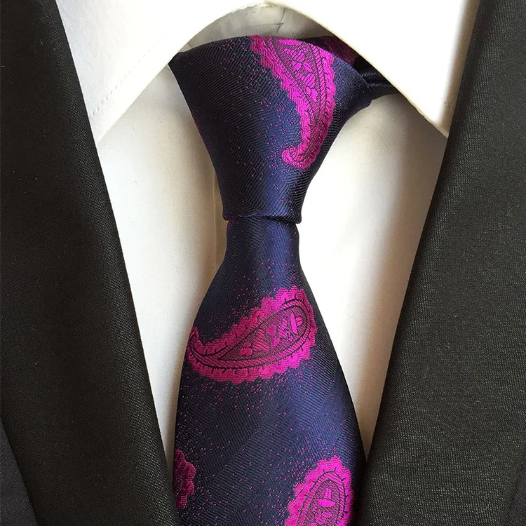 Роскошные галстуки с полиэстером кешью разных цветов для мужчин галстук
