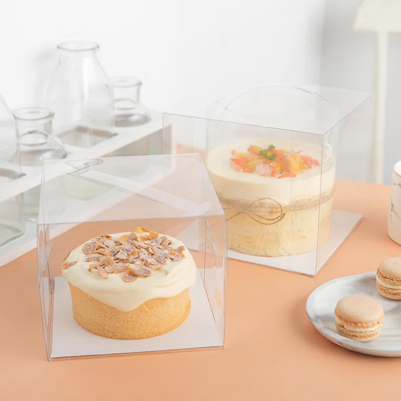 10 шт. прозрачные пластиковые коробки для тортов|Подарочные сумки и упаковка| |