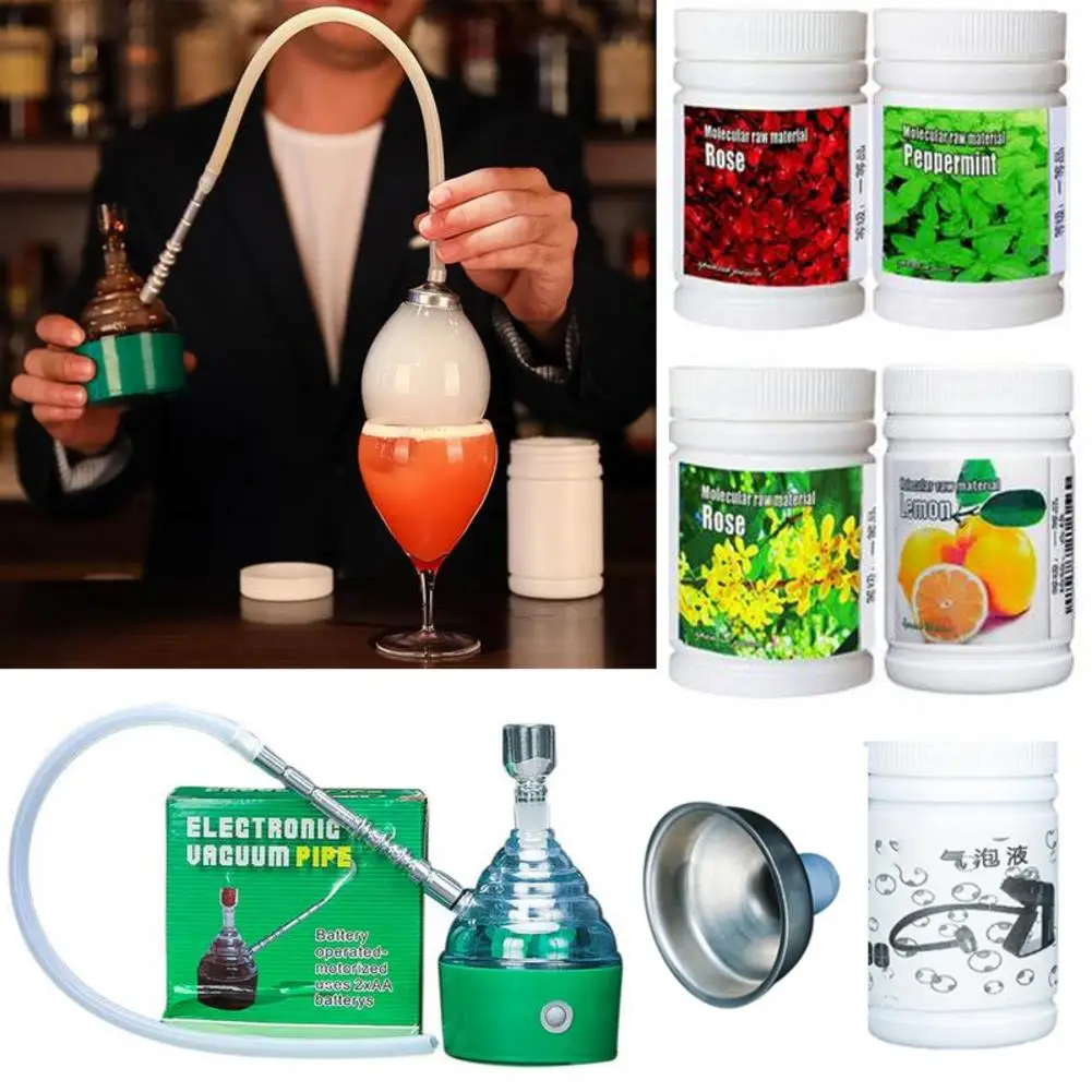 Дым пистолет Материал копченой щепы специи молекулярный пузырьковый водный