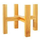 Деревянная подставка для цветочных горшков с четырьмя ножками