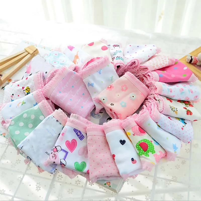 6 шт./компл. для девочек короткие трусы трусики детское нижнее белье детские
