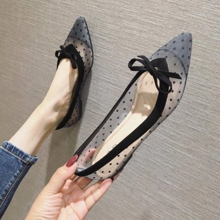 

Женские туфли-Эспадрильи JR Chic, классические туфли из дышащего материала, без застежки, с острым носком