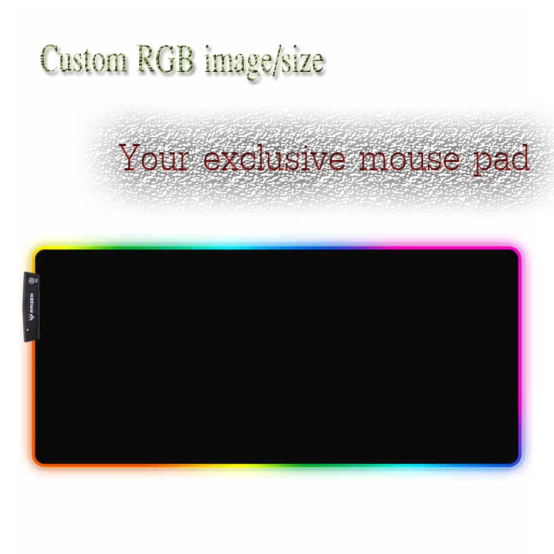 XGZ аниме Мышь Pad XXL USB светодиодный Цвет освещение блокировки край утепленная