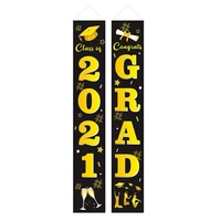 1 pair graduation porch sign class of 2021 door banner congrats graduation signs for graduation party decorations