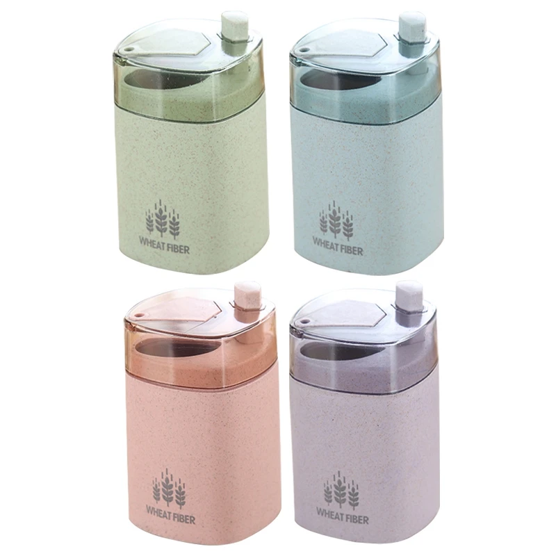 

4Pcs Automatic -Up Design Toothpick Box Plastic Toothpick Holder Container Household Table Toothpick Storage Box-ABUX