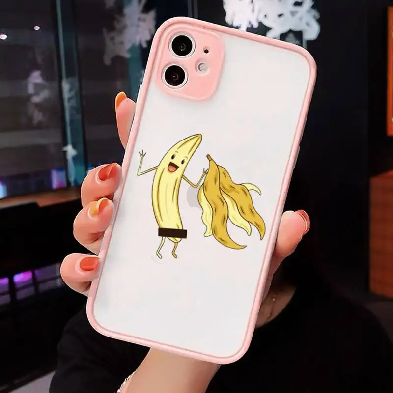 

Funny sushi Cartoon Food Phone Cases matte transparent For iphone 7 8 11 12 plus mini x xs xr pro max luxury brand cover