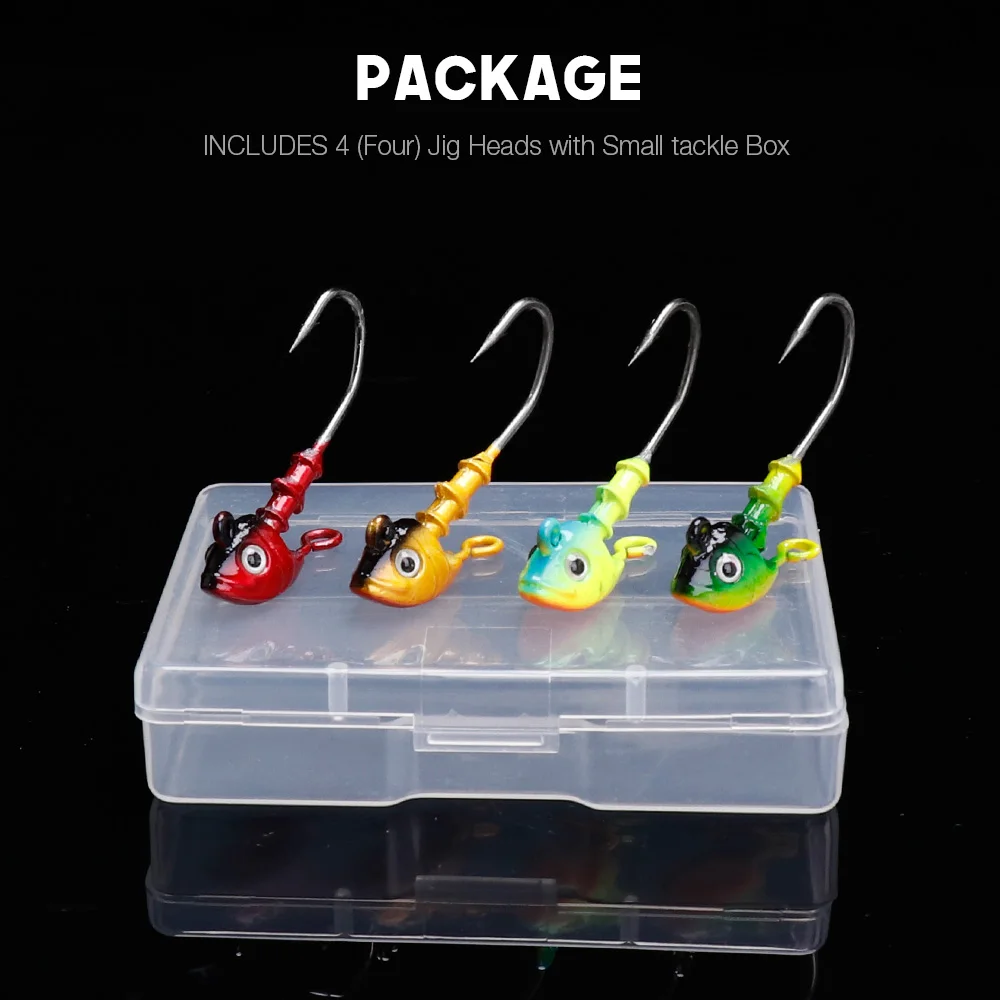 VTAVTA 4 шт./лот рыболовные крючки с головкой для окуня зимние инструменты