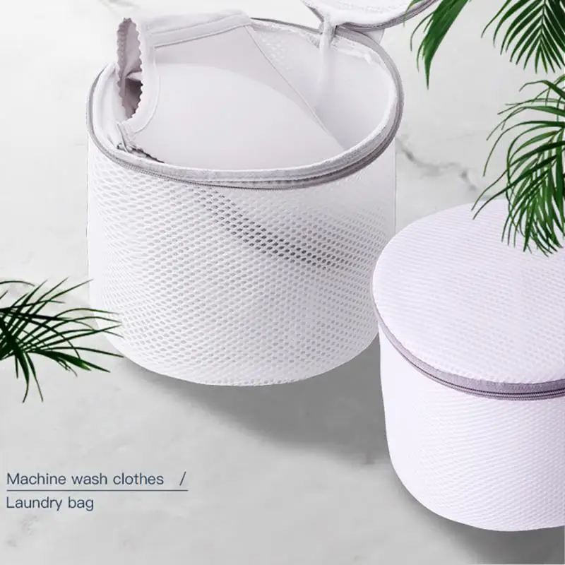 

Polyester Laundry Bags Set Gray Zipper Mesh Wash Bags For Underwear Bra Socks Dirty Clothes Organizer Household Laundry Washing