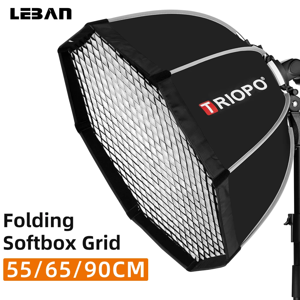 Triopo 55 см 65 90 120 Speedlite переносной восьмиугольный зонт для студийной съемки + сеткой