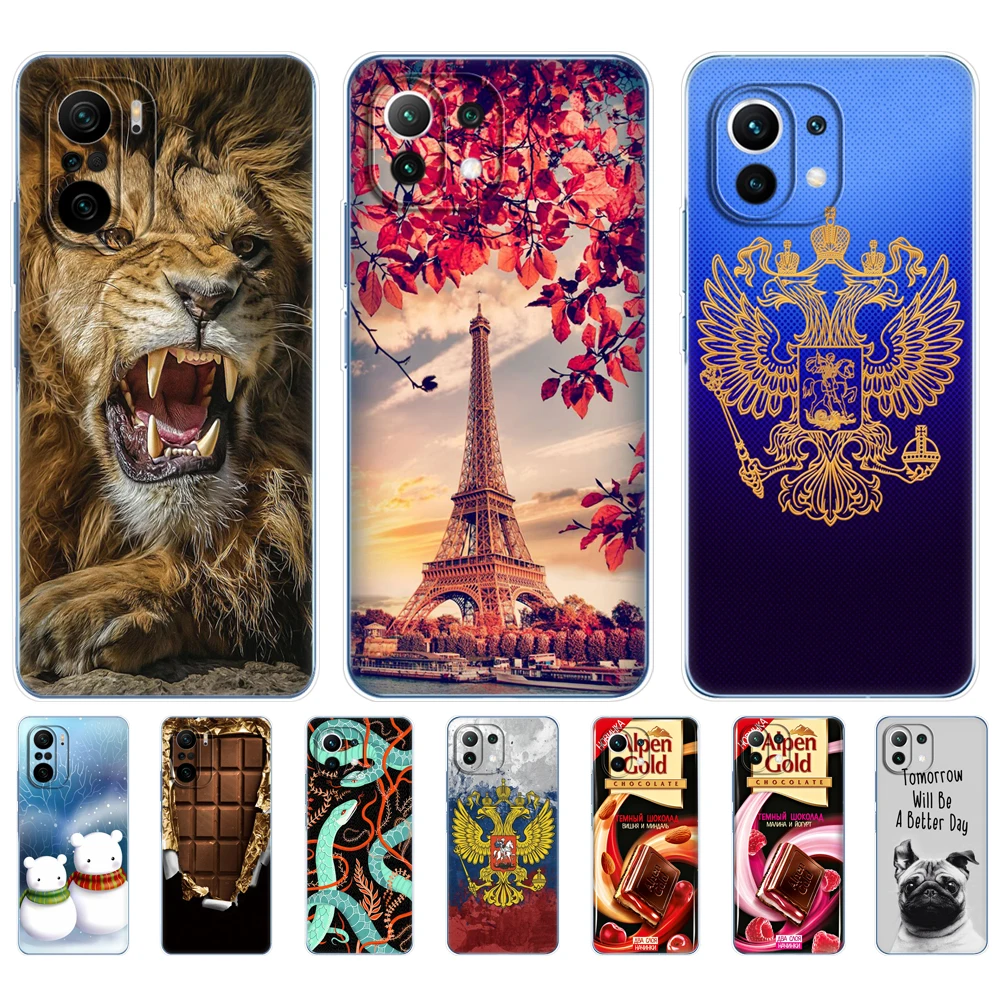 

For xiaomi Mi 11 / Mi 11 Lite 5G NE 4G / Mi 11i / Mi 11 Ultra Case Back Phone Cover For Xiomi Mi11Lite Silicon Soft TPU Shell