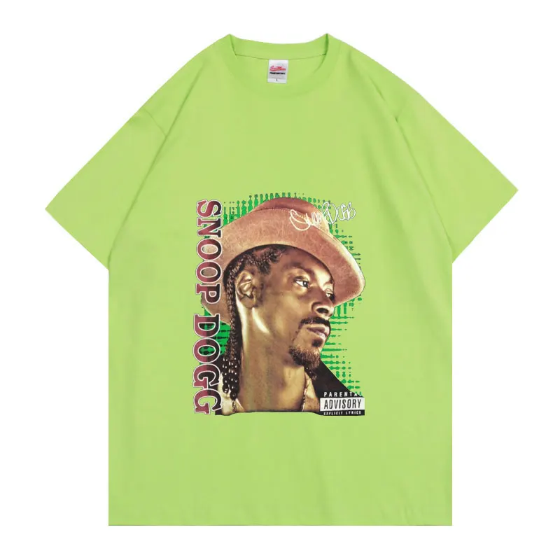 

Rapper Snoop Doggy Dogg Oversized Hip Hop Tee Summer New Men Women Pure Cotton T Shirts Harajuku Unisex Men Pattern Print Tshirt