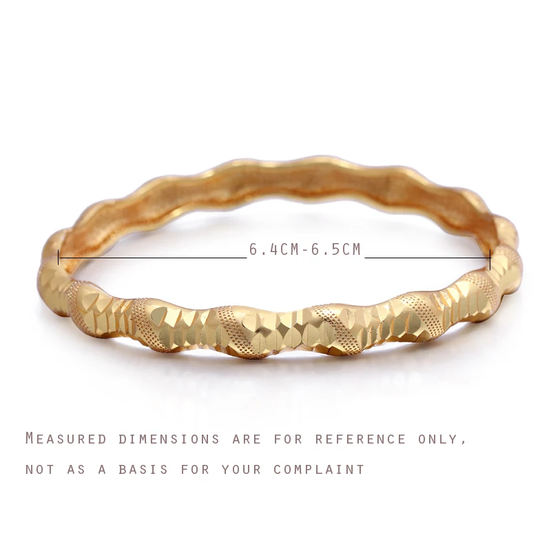 24K браслет в дубайском стиле для женщин/девочек золотой цвет африканский Ближний