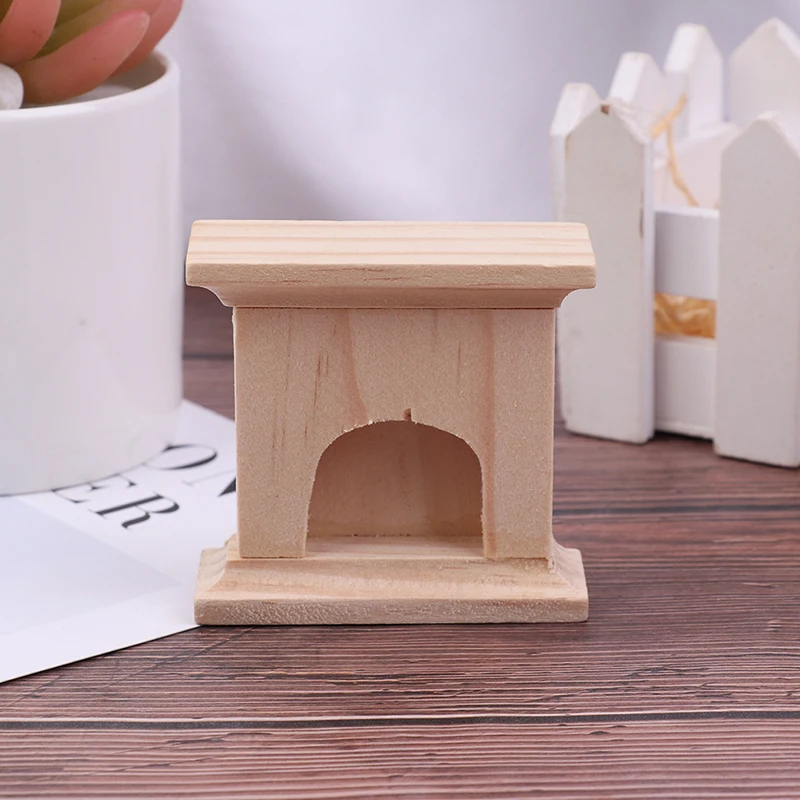 

1:12 Scale DIY Handmade Miniature Fireplace Dollhouse Decor Furniture Accessorie Kits Mini Doll Houses Toys Gift For Children
