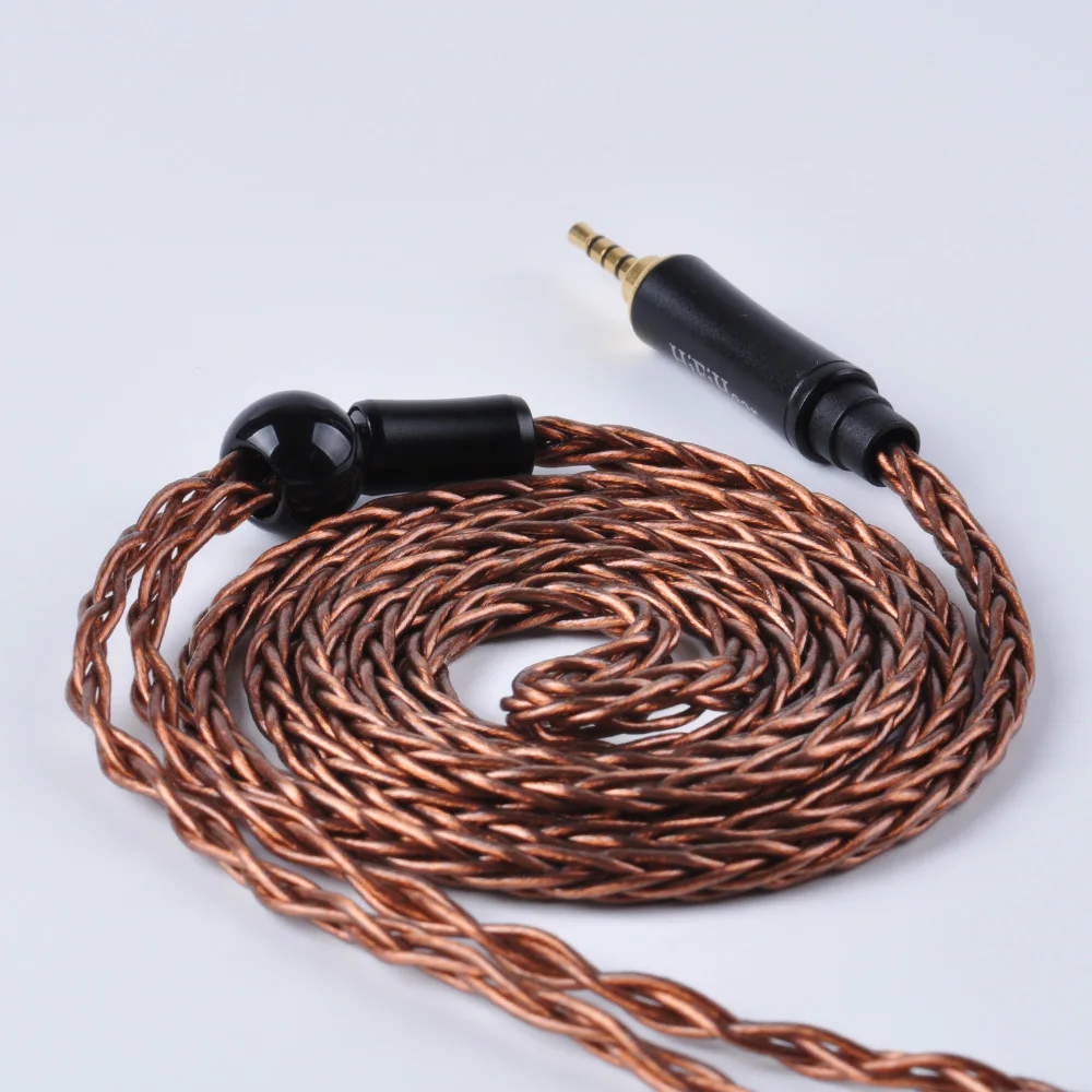 AK HiFiHear 8 Core посеребренный Модернизированный кабель 2,5/3,5 мм сбалансированный кабель с MMCX/2pin разъем для ZS10 Pro TRN X6