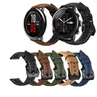 Ремешок для часов из натуральной кожи для Huami Amazfit PACE Stratos 2 2S 3 GTR, 22 мм