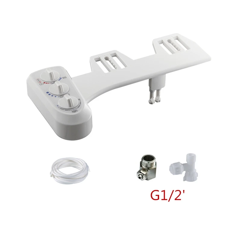 

Биде из АБС-пластика для неэлектрического механического биде, насадка на сиденье унитаза, двойной распылитель горячей и холодной воды, 1 шт.