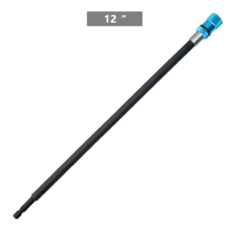 

1 Set of 4 Magnetic Quick-Release Connecting Rods Electric Drill Air Batch Extension Rods 2-1/2inch, 4/6/12inch Size