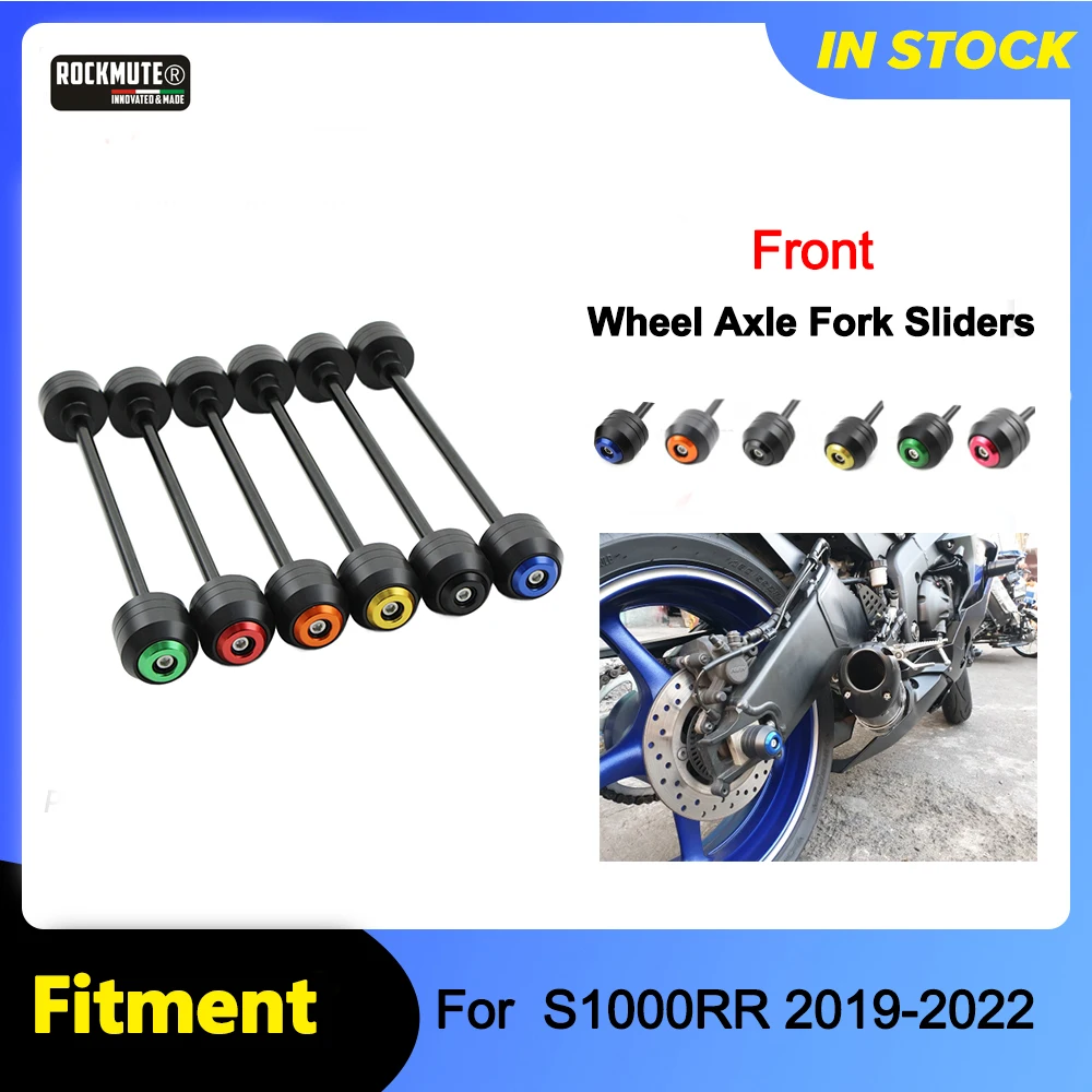 

For BMW S1000RR 2019 2020 2021 2022 Motorcycle Front Wheel Fork Axle Sliders Cap Crash Falling Protector