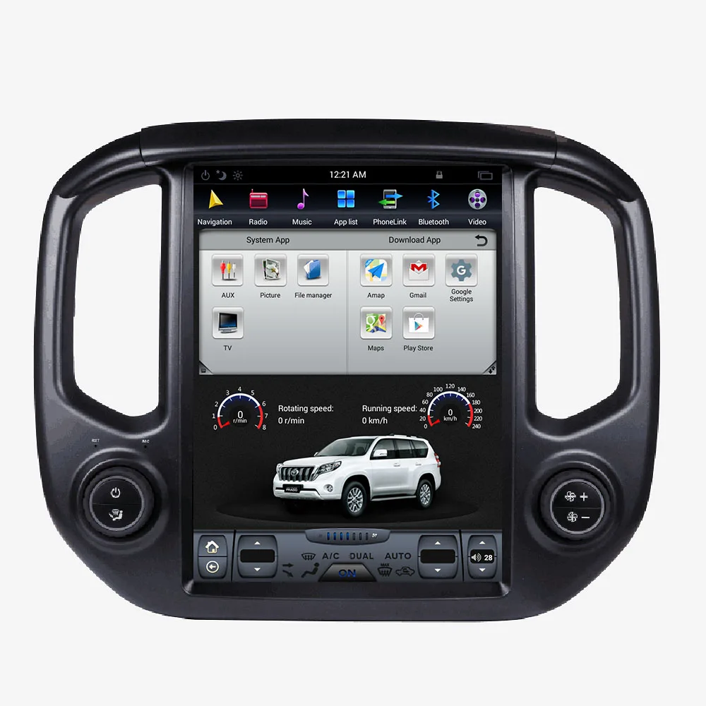 Автомобильный аудиоплеер Tesla Styel с сенсорным экраном GPS-навигацией для GMC каньона