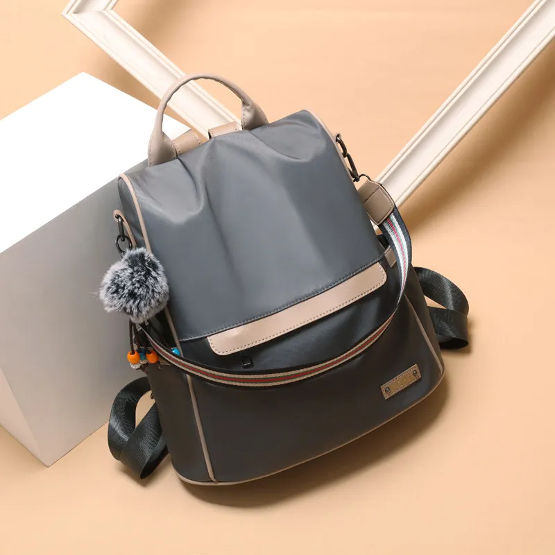 

Backpack Fashion Solid Color Large Capacity Women's Daily Leisure Shopping Single Shoulder Bag Noble And Lovely Schoolbag