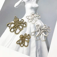 5pcs octopus charms pendants diy jewelry making alloy findings accessory for necklaces earrings