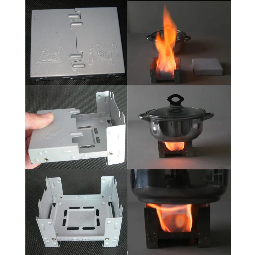 Портативный легкий Открытый Приготовления Кемпинг складной Твердые Спиртовой