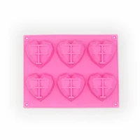 silicone ice cream mould heart shaped three dimensional diy cake chocolate french mousse dessert ice cream mould