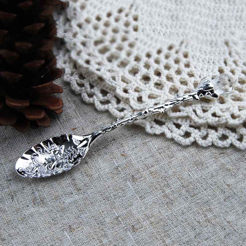 6 шт Ретро Кофе ложка Нержавеющая сталь йогурт для арбуза десерт магазин