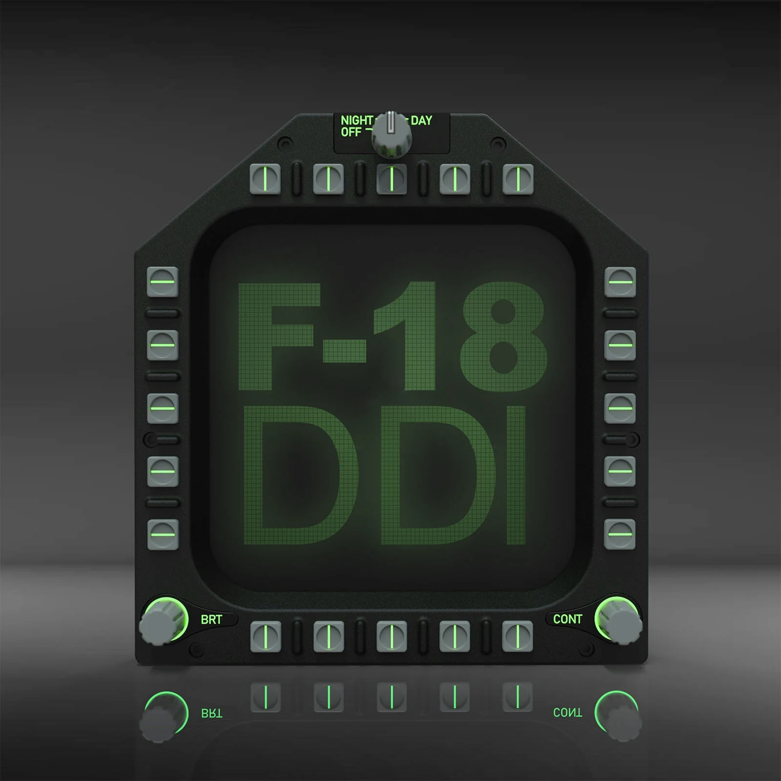

PC USB F/A-18C Cockpit flight Simulator DDI meter For DCS Falcon BMS TFT full color screen 768X768 DPI