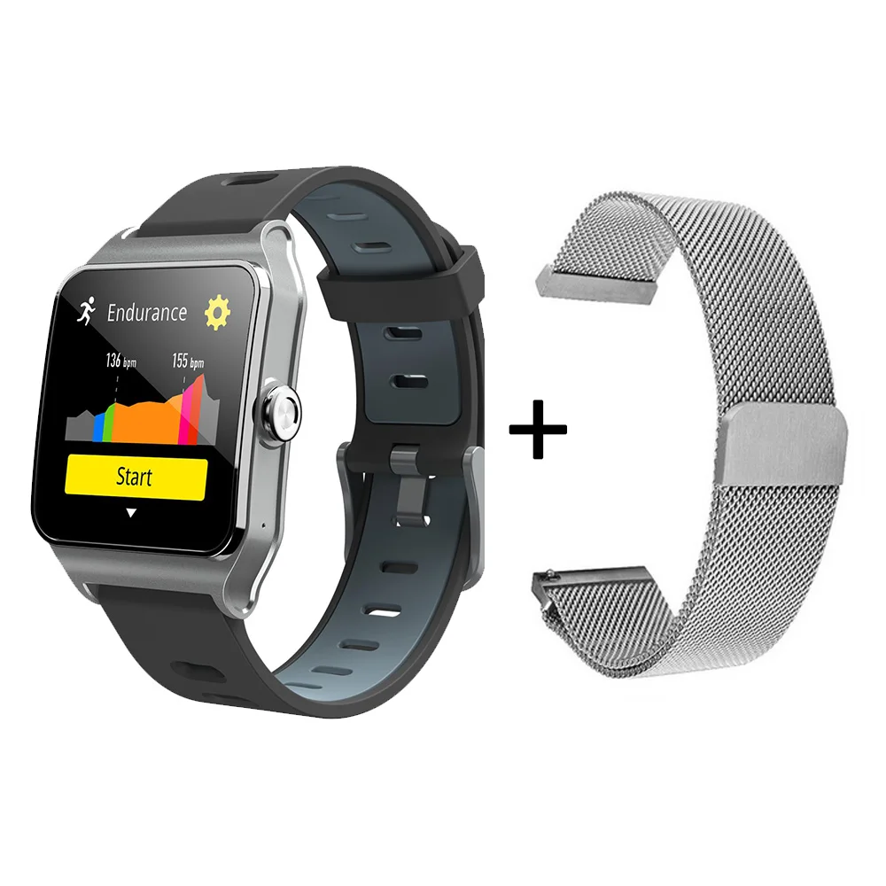 Гарантия 1 год BR3 gps 17 видов спорта Smart Band Bluetooth ч Strava браслет IP68 Водонепроницаемый Фитнес трекер Для мужчин часы - Цвет: Gray add silver3