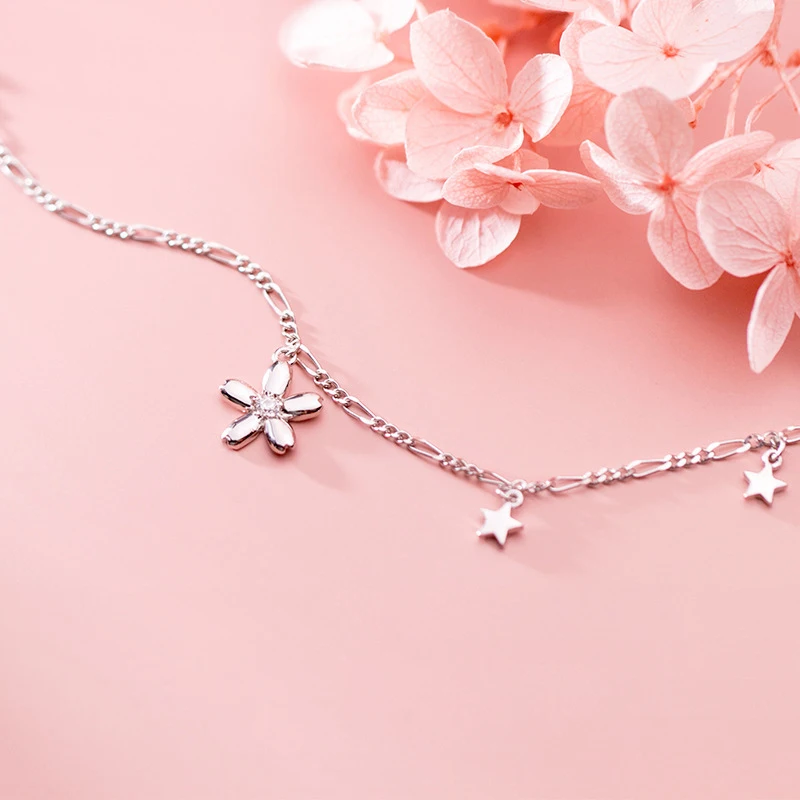 

La Monada Star Flower Bracelets For Women Silver 925 Sterling Silver Fine Silver 925 Jewelry Bracelet Chain Women's Bracelet